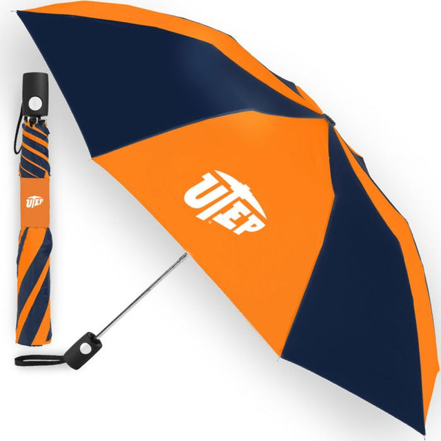 UTEP Miners Auto Folding Umbrella