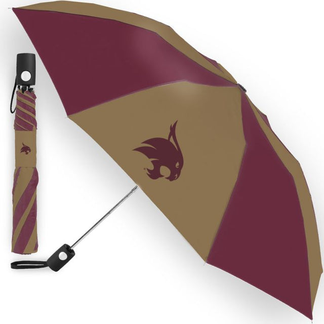 Paraguas plegable automático de los Texas State Bobcats