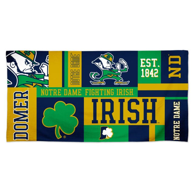 Notre Dame Fighting Irish COLORBLOCK Spectra Beach Towel 30" x 60"