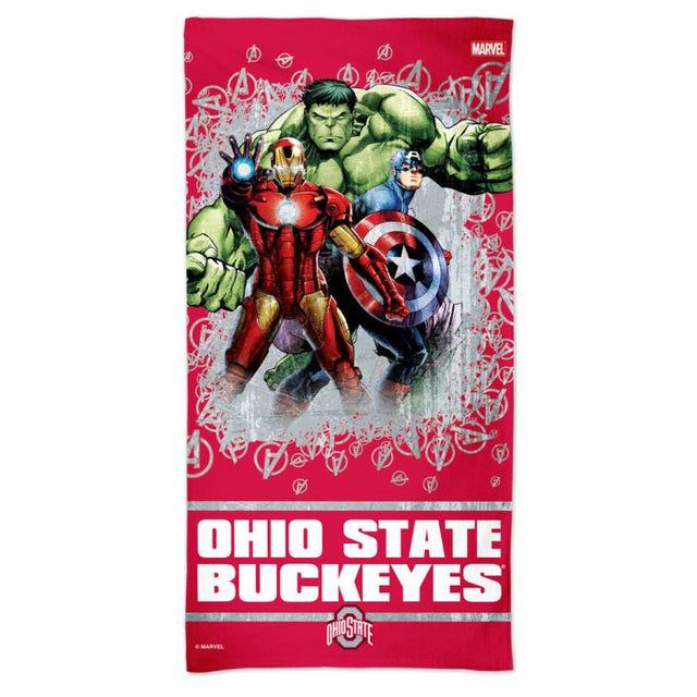 Toalla de playa Spectra de 30" x 60" de Ohio State Buckeyes/Marvel (C) MARVEL 2021