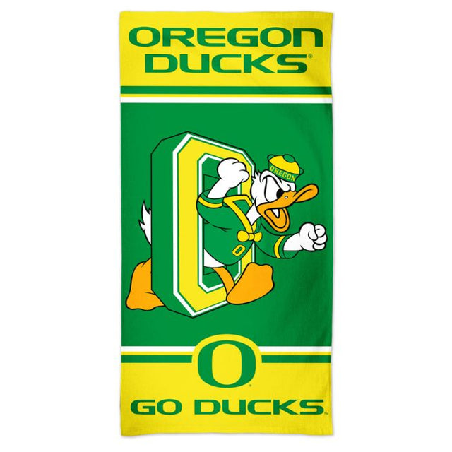 Toalla de playa Spectra de Oregon Ducks, PATO DONALD, 30" x 60"