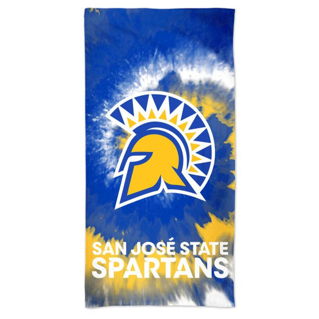 San Jose State Spartans TIE DYE Spectra Beach Towel 30" x 60"