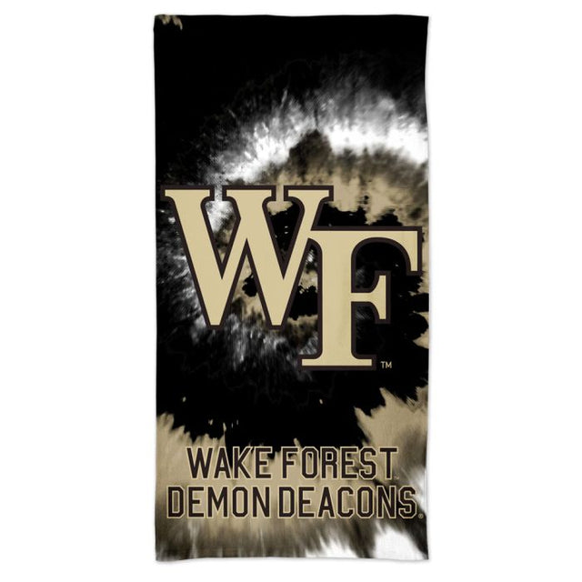 Wake Forest Demon Deacons TDYE Spectra Beach Towel 30" x 60"