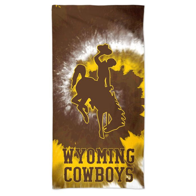 Wyoming Cowboys TDYE Spectra Beach Towel 30" x 60"