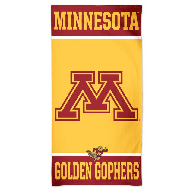 Toalla de playa Spectra de Minnesota Golden Gophers de 30" x 60"