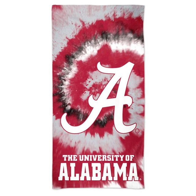 Toalla de playa Spectra TIE DYE de Alabama Crimson Tide de 30" x 60"