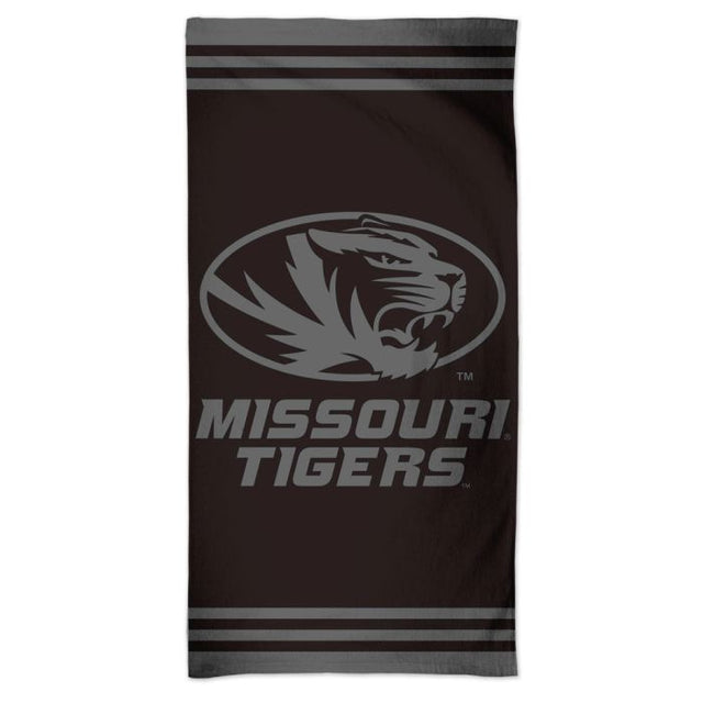 Toalla de playa Spectra de Missouri Tigers, color negro, 30" x 60"