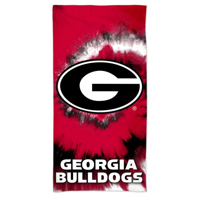 Toalla de playa Spectra TIE DYE de Georgia Bulldogs de 30" x 60"