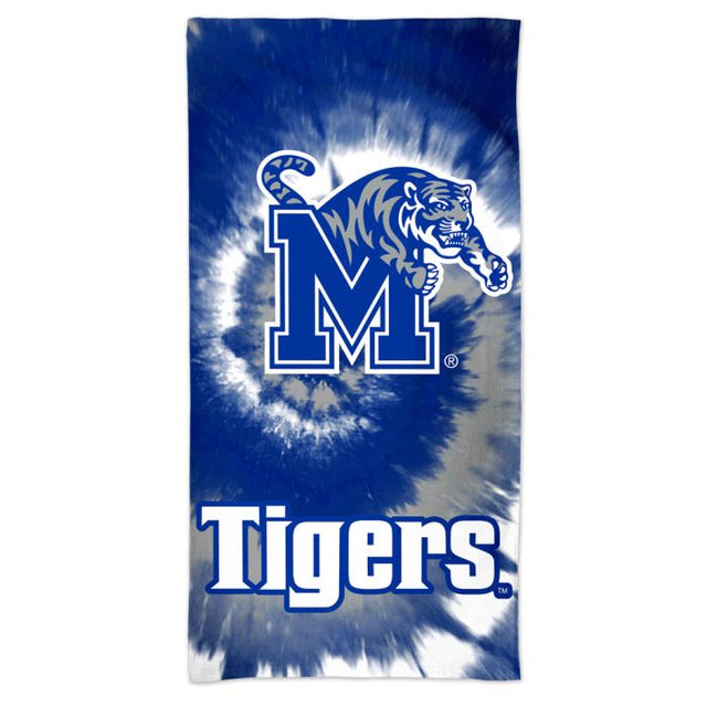 Toalla de playa Spectra TIE DYE de Memphis Tigers de 30" x 60"