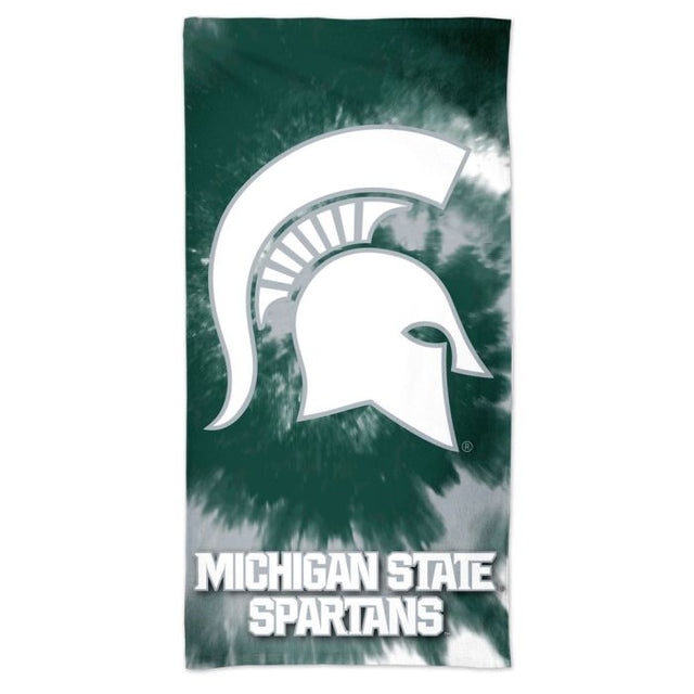 Michigan State Spartans Tie Dye Spectra Beach Towel 30" x 60"