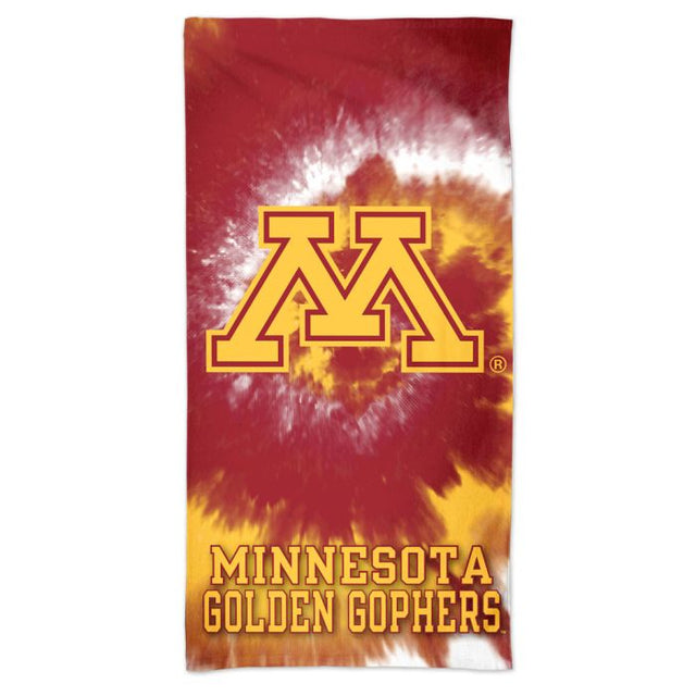 Minnesota Golden Gophers Tie Dye Spectra Beach Towel 30" x 60"