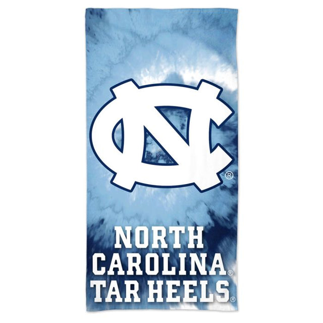 Toalla de playa Spectra de los Tar Heels de Carolina del Norte, 30" x 60"