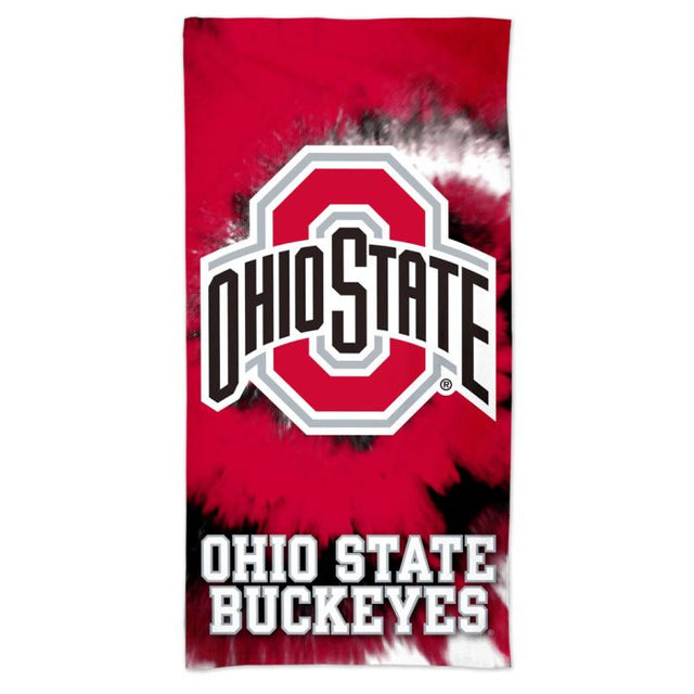 Toalla de playa Spectra TIE DYE de Ohio State Buckeyes de 30" x 60"