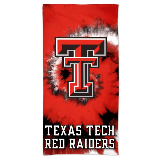 Toalla de playa Spectra de los Red Raiders de Texas Tech de 30" x 60"