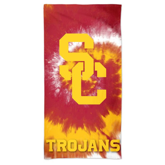 Toalla de playa Spectra TIE DYE de USC Trojans de 30" x 60"