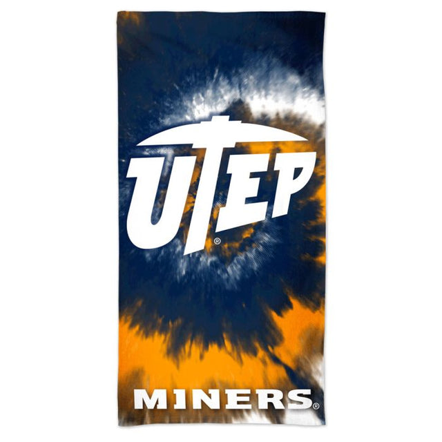 UTEP Miners Spectra 沙滩巾 30 英寸 x 60 英寸