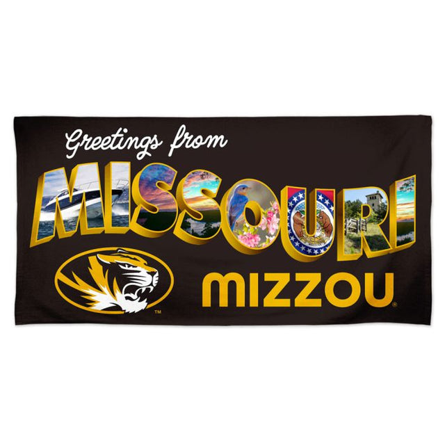 Toalla de playa Spectra de Missouri Tigers, destino Missouri Lake Vibe, 30" x 60"