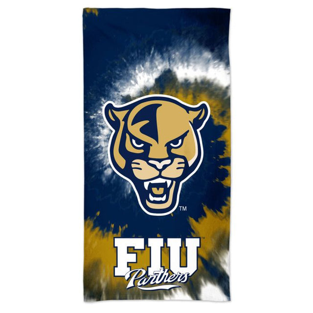 Toalla de playa TIE DYE Spectra de Florida International Panthers de 30" x 60"