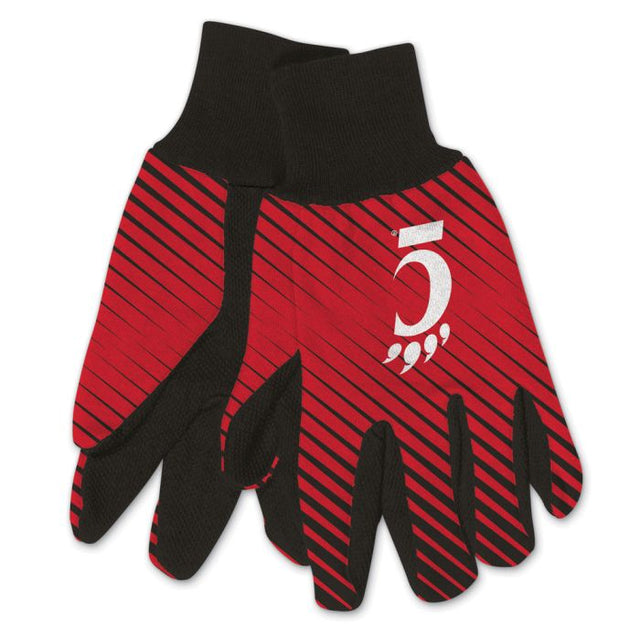 Guantes de dos tonos para adultos de Cincinnati Bearcats