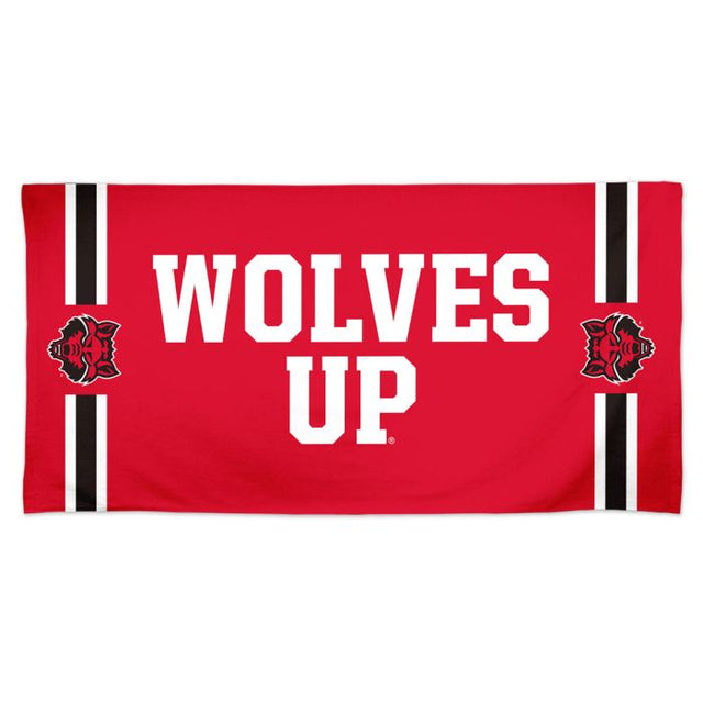 Toalla de playa Spectra de 30" x 60" con el lema de los Arkansas State Red Wolves