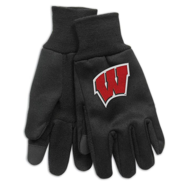 Guantes tecnológicos Wisconsin Badgers de 9 oz.