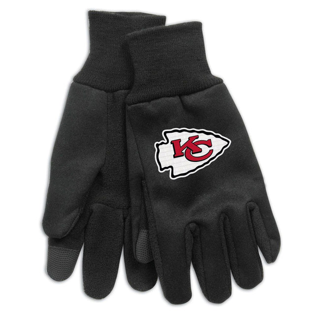 Guantes de los Kansas City Chiefs, estilo tecnológico, talla para adultos