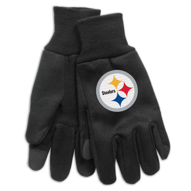 Guantes de los Pittsburgh Steelers Tecnología Estilo Talla para adultos