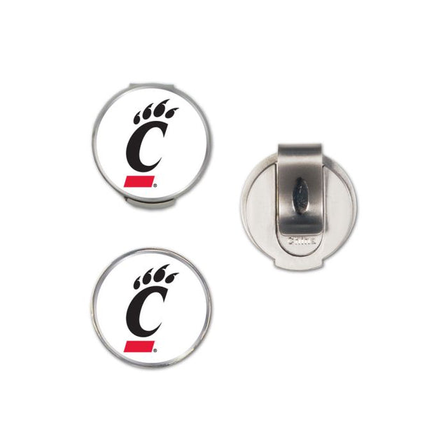 Clip para gorra de los Cincinnati Bearcats con 2 marcadores, con tapa tipo concha