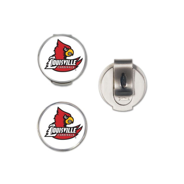 Clip para gorra de los Louisville Cardinals con 2 marcadores, con tapa tipo concha