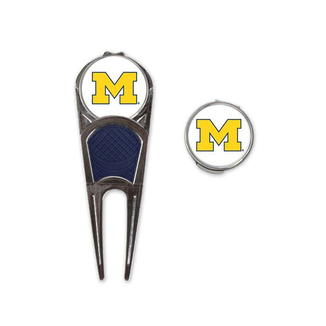 Combo de marca/herramienta/clip en forma de H de los Wolverines de golf de Michigan*