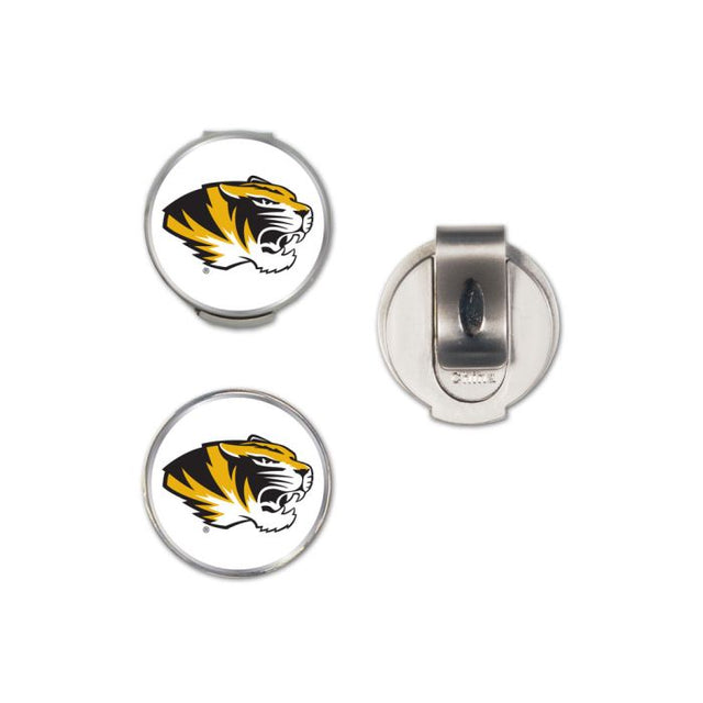 Clip para gorra de los Missouri Tigers con 2 marcadores, con tapa tipo concha