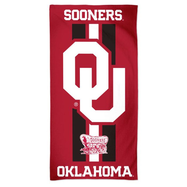 Toalla de playa de fibra de Oklahoma Sooners, 4 kg, 76,2 x 152,4 cm