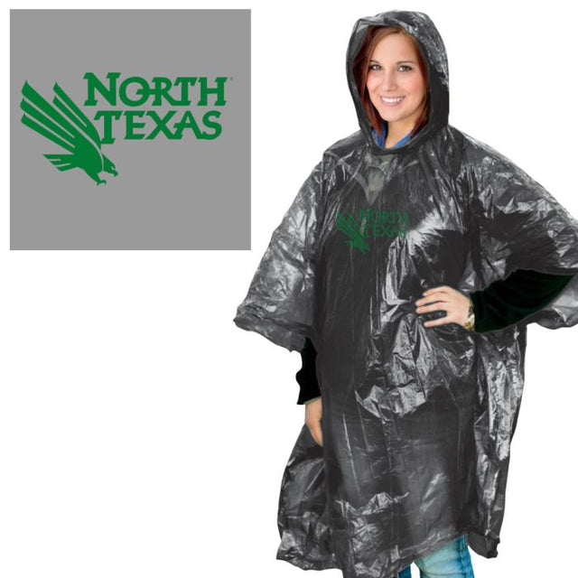 North Texas Mean Green Rain Poncho