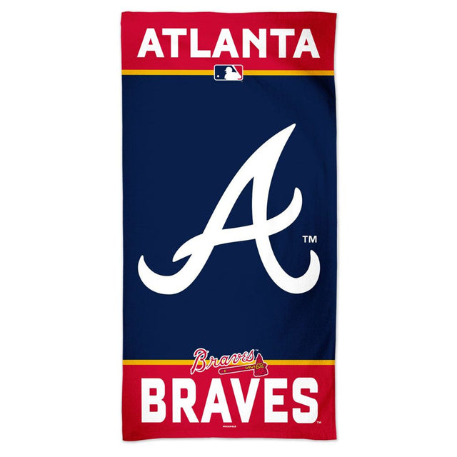 Toalla estilo playa de los Atlanta Braves de 30 x 60 cm