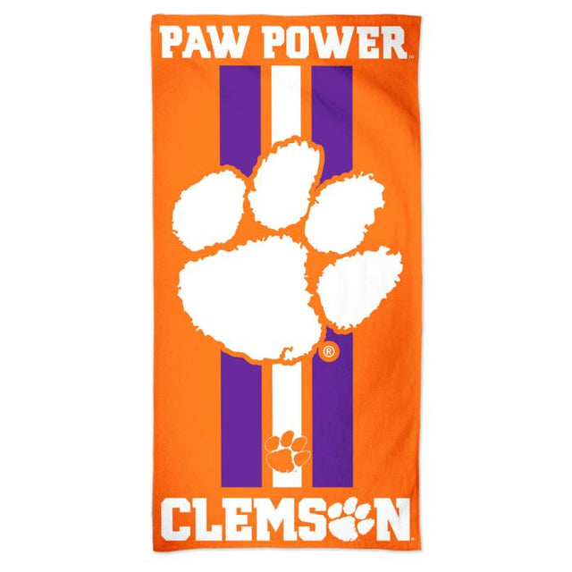 Clemson Tigers Fiber Beach Towel 9lb 30" x 60"