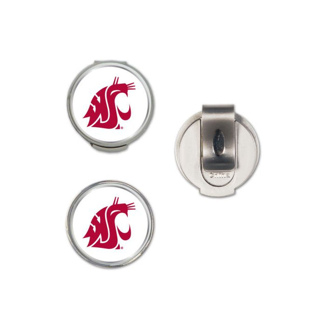 Washington State Cougars Hat Clip w/2 Markers, clamshell