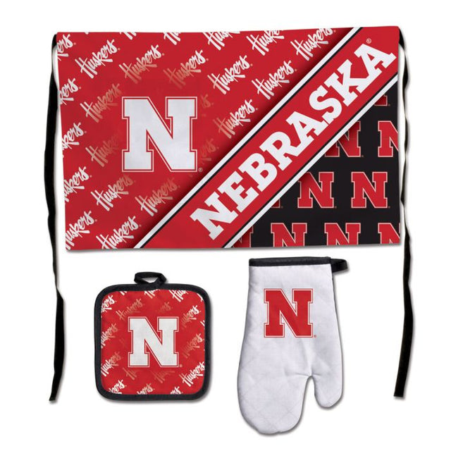 Juego de barbacoa para portón trasero de Nebraska Cornhuskers, de primera calidad