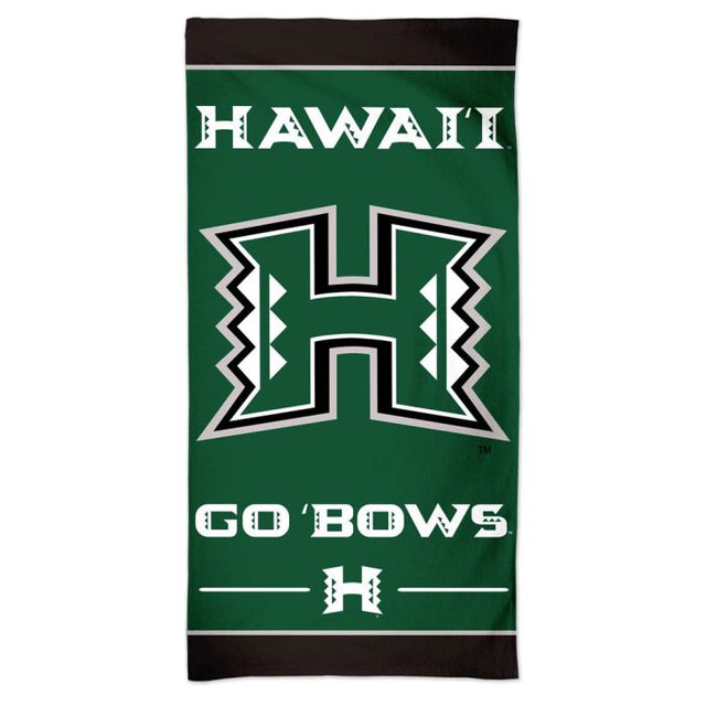 Toalla de playa Spectra de Hawaii Warriors de 30" x 60"