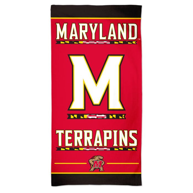 Maryland Terrapins Spectra 沙滩巾 30 英寸 x 60 英寸