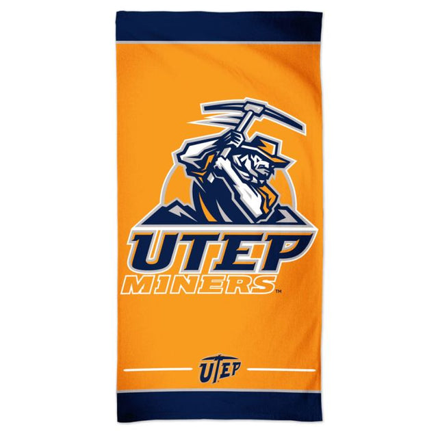 UTEP Miners Spectra 沙滩巾 30 英寸 x 60 英寸