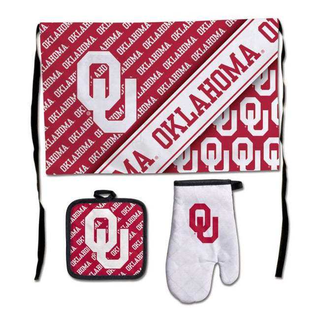 Oklahoma Sooners Barbeque Tailgate Set-Premium