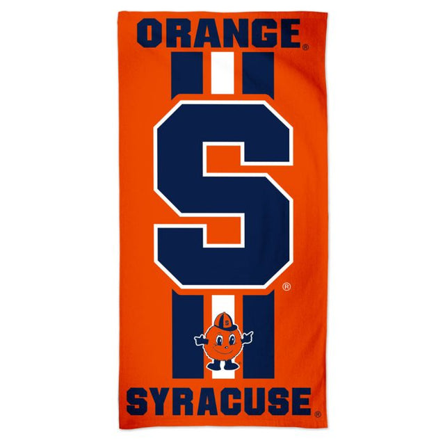 Syracuse Orange Fiber Beach Towel 9lb 30" x 60"