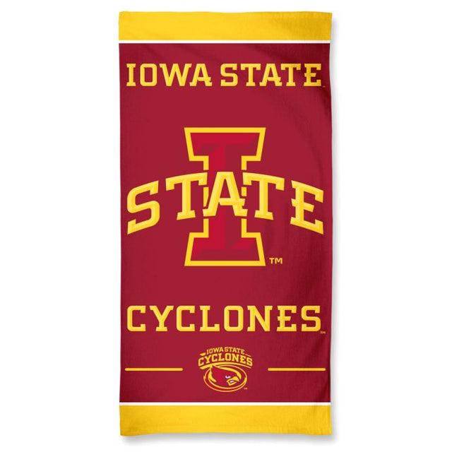 Iowa State Cyclones Fiber Beach Towel 9lb 30" x 60"