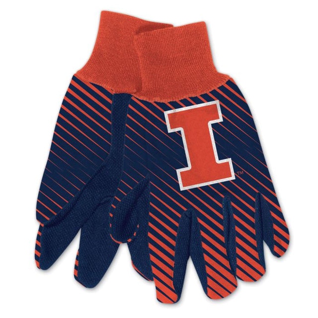 Illinois Fighting Illini Adult Two Tone Gloves