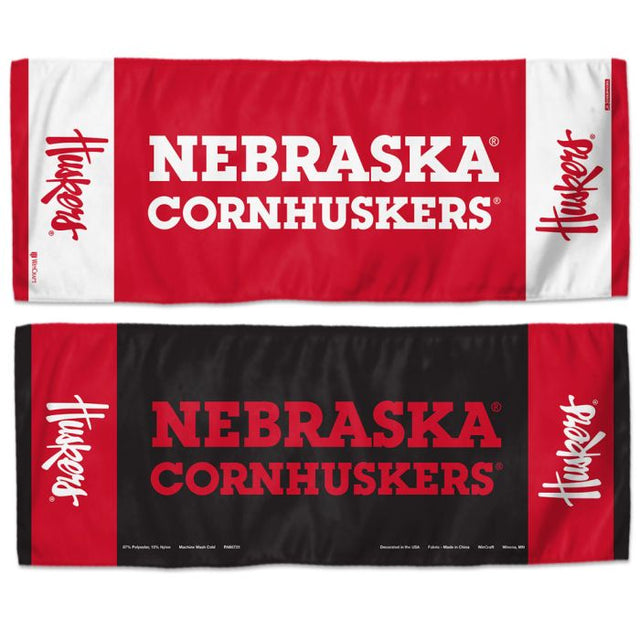 Toalla refrescante de los Nebraska Cornhuskers de 30 x 76 cm