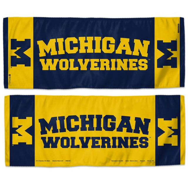 Toalla refrescante de los Wolverines de Michigan, 30 x 76 cm