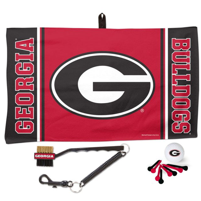 Juego de palos de golf con tees de los Georgia Bulldogs