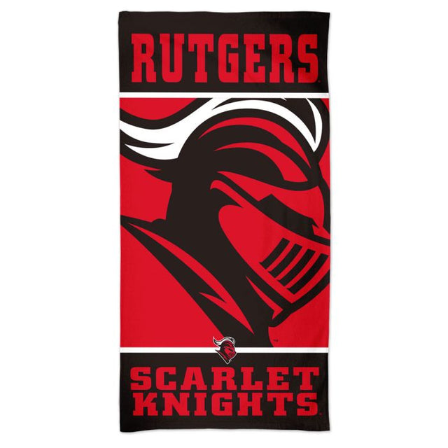 Toalla de playa Spectra de Rutgers Scarlet Knights de 30" x 60"