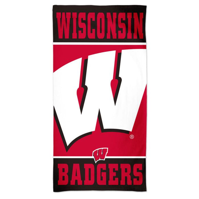 Toalla de playa Spectra de Wisconsin Badgers de 30" x 60"