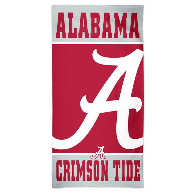 Toalla de playa Spectra vertical Alabama Crimson Tide de 30" x 60"